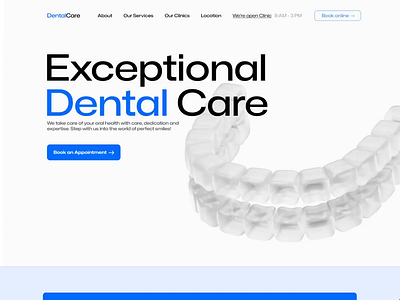 DentalCare Website webdesign design website