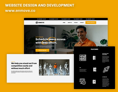 EnMove Digital Agency For Movers enmove figma movers moving moving company seo ui ux web design web development webflow