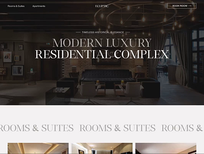 Ecliptic Hotel Website webdesing design website