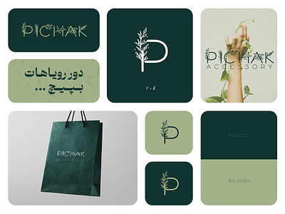 Pichak branding graphic design logo