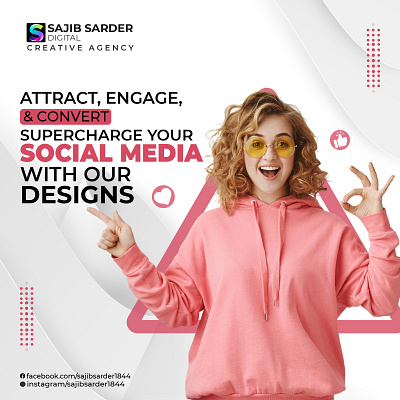 Supercharge Your Social Media with Our Designs branding design fashion graphic design post social media social media design