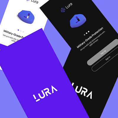 Приложение Lura – это VPN сервис branding design graphic design mobile site typography ui ux vpn приложение