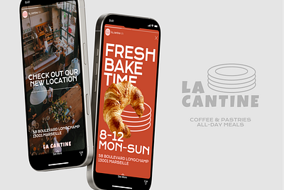 LA CANTINE - social media branding design graphic design guidlines illustration logo typ typography ui vector