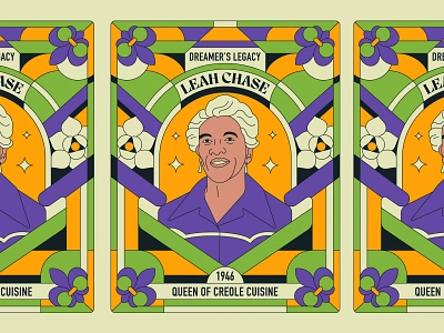 Dreamer's Legacy - Leah Chase apparel branding chef dreamers editorial geometric illustration leahchase line lineart logo magazine merch monoline poster potrait restaurant t shirt woman zine