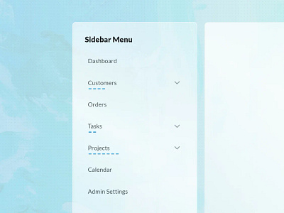 UI Experiment: Sidebar navigation with child indicators coding css design ui ux