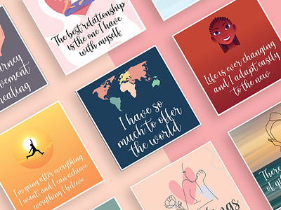 Affirmation Card Design design graphic design illustration logo