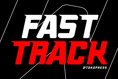 FAST TRACK – Racing Gaming Font gaming font modern font