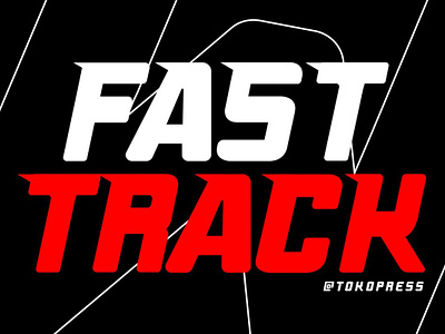 FAST TRACK – Racing Gaming Font gaming font modern font