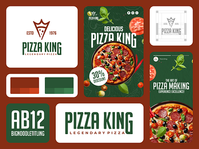 Pizza King Logo Design brand branding design food graphic graphic design inspiration king logo modern pizza restaurant vector yummy