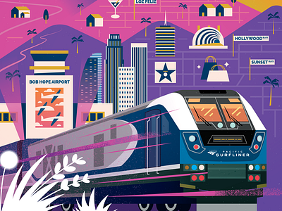 Amtrak Poster 2 adobe adobe illustrator agency branding color design designer digital digital art graphic illustration illustrator poster poster design simple story vector vector art vector illustration