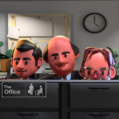 Dwight "The office" 3d 3dcharacter 3dmodel advertising animation blender3d.advertising