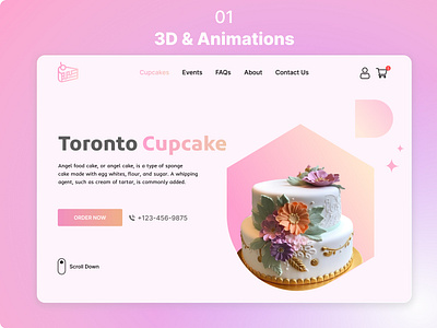 Stunning 3D Type Website Design mobileuserexperience uiuxdesign websiteredesign