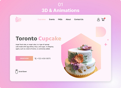 Stunning 3D Type Website Design mobileuserexperience uiuxdesign websiteredesign