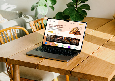 Heavenly Bakes - Delightful World Of Baked Goodness bakery landing page bakery page clean design landing page minimal ui web design