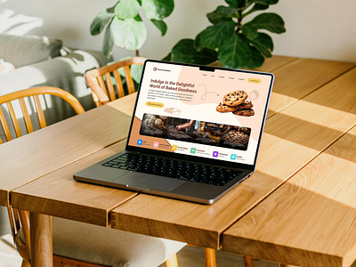 Heavenly Bakes - Delightful World Of Baked Goodness bakery landing page bakery page clean design landing page minimal ui web design