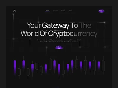 Hatrix - Crypto Landing Page crypto crypto currency darkmode design landing page landingpage saas trading trading platform trading website ui web3 website website design