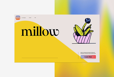 Millowtherapy.com illustration web design