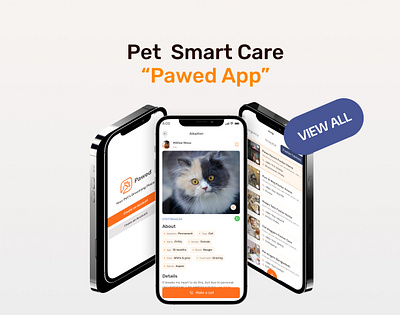 Pet Care App UI/UX Design adoption app cat app design dog app emergency app minimal app mobile app new app ui new ui orange app pet app pet care mobile app uiux design uiux