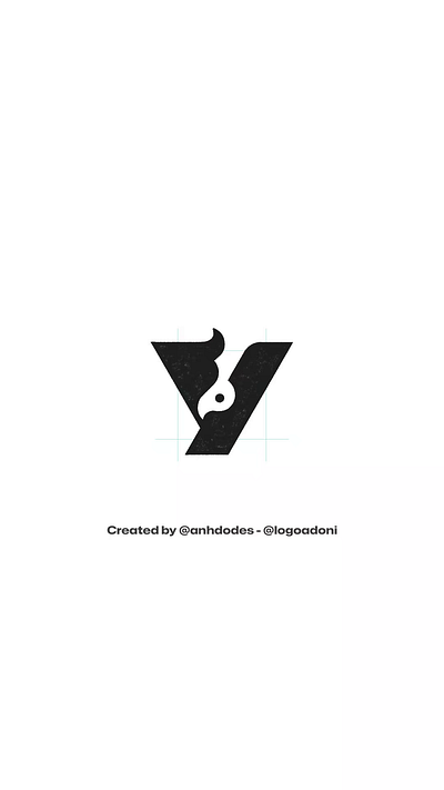 letter Y bird ready-made logo for sale 3d anhdodes animation branding design graphic design illustration logo logo design logo designer logodesign minimalist logo minimalist logo design motion graphics ui