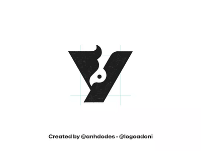 letter Y bird ready-made logo for sale 3d anhdodes animation branding design graphic design illustration logo logo design logo designer logodesign minimalist logo minimalist logo design motion graphics ui