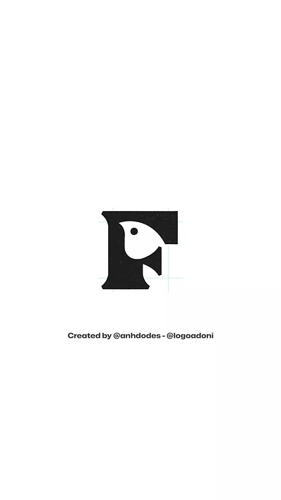 letter F sparrow bird ready-made logo for sale 3d anhdodes animation branding design graphic design illustration logo logo design logo designer logodesign minimalist logo minimalist logo design motion graphics ui