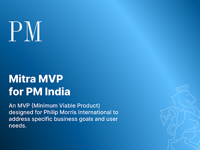 Mitra MVP - PM India case study cigarette figma mvp pmi ui ux