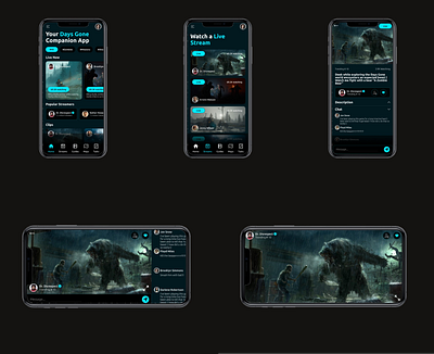 Days Gone Companion App ui