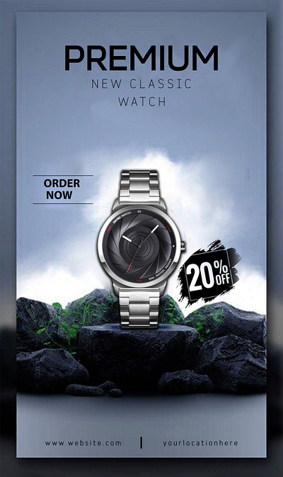 Watch Poster Design branding graphic design posterdesign watchposterdesign