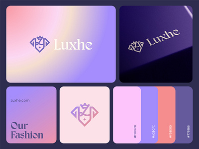 Luxhe luxury fashion logo & brand identity design brand branddesign brandidentity branding fashion graphic design illustration logo logodesign logodesigner logotype luxury vector