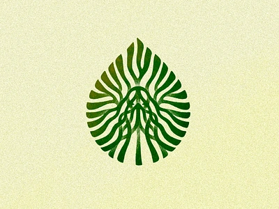 Saint Leaf ✦ Symbol branding church droplet ecologic energy environment green illustration leaf leaves logo logodesign logotype nature pray priest religion saint spiritual tear