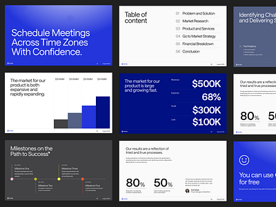 Pitch Deck Presentation - Zonely brand deck design google slide interface investor deck keynote pitch deck ppt presentation product design saas saas agency slide ui ux