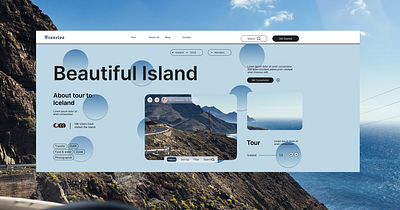 Visite Island figma island travel ui ux web design