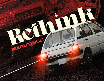 Rethink - Maruti 800 3d animation branding graphic design logo motion graphics ui