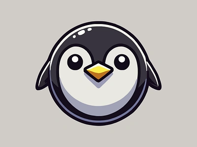 Waddles 🐧 adorable adorable penguin animal app black branding cute cute penguin design graphic design illustration logo penguin ui vector waddles white