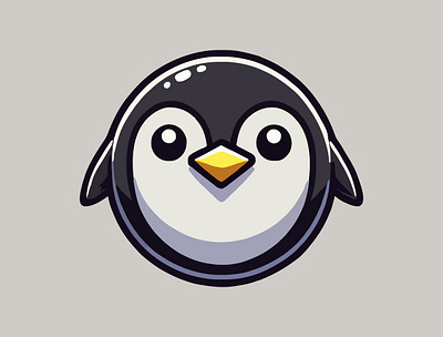 Waddles 🐧 adorable adorable penguin animal app black branding cute cute penguin design graphic design illustration logo penguin ui vector waddles white