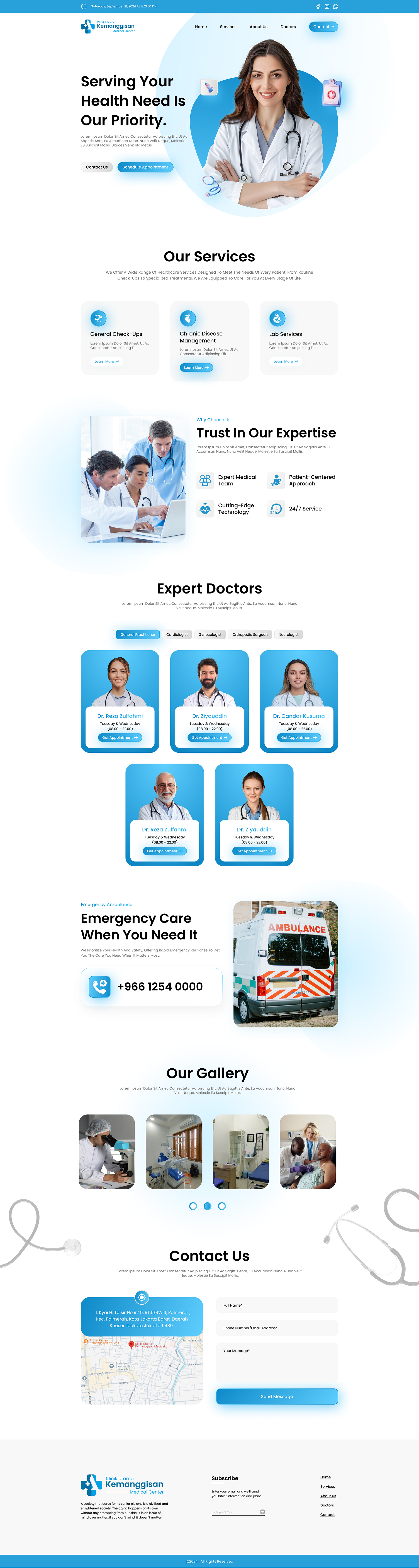 Medical Clinic site Design UI/UX Design by Zillur Rahman on Dribbble