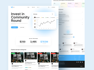 Investment Website Full Landing page alif app card cta design erbsite footer hero invest modern simple ui ui ux design ux web web design website