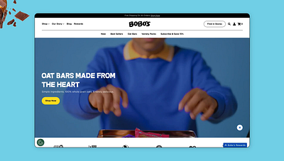 Bobo's Website Relaunch animation design ecommerce ui ux web website