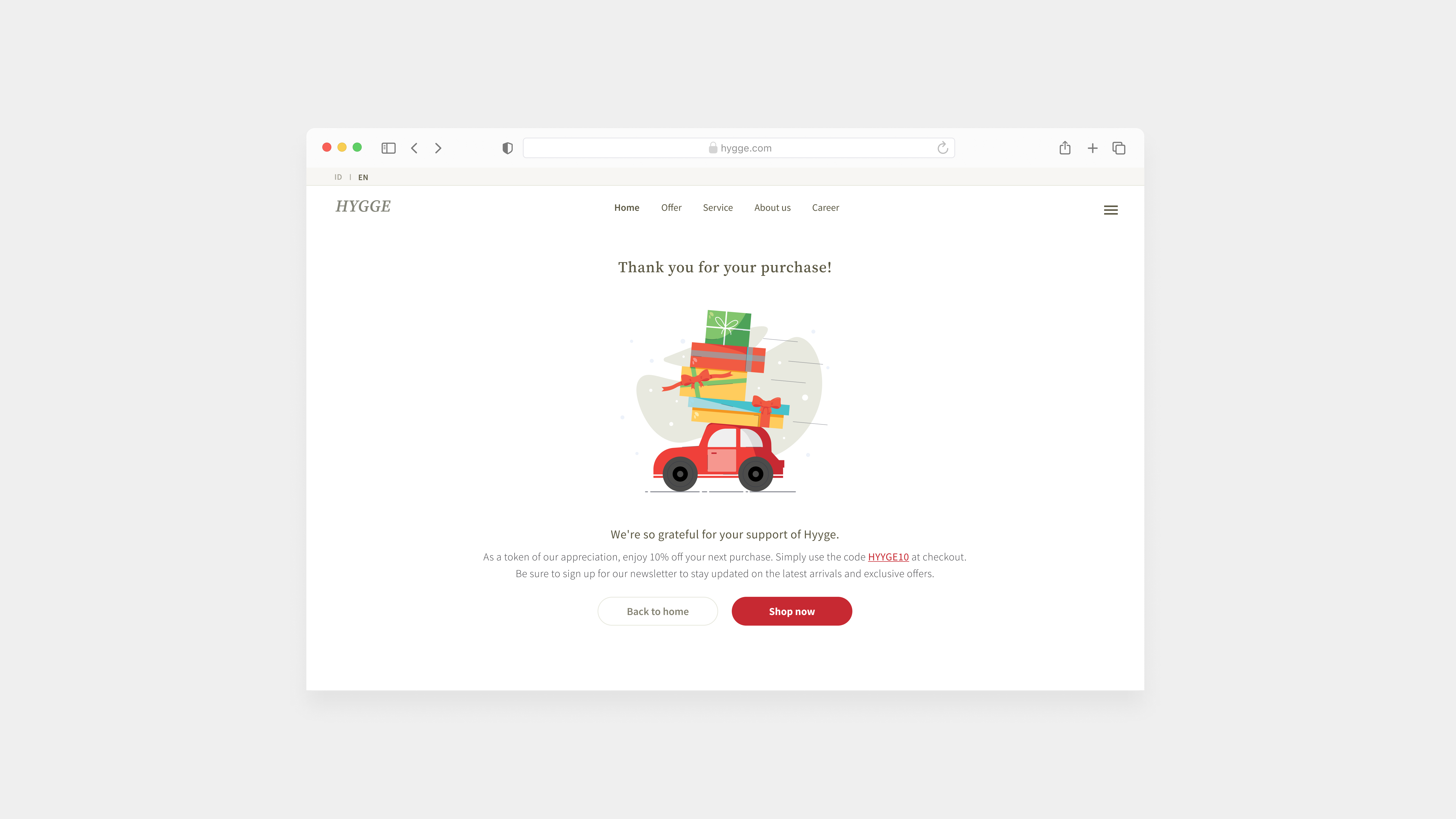 Day 77 - Thank You (Page or Message) #DailyUI dailyui design macos ui ux