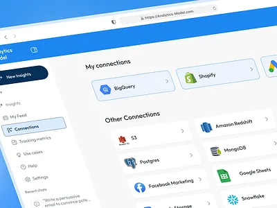 Analytics Model - API Connections | AI-Powered Business ai ai assistant ai bot analytics api connecation api design automation chat ai chat api chat bot chat gpt chat ui chatbot clean design gpt marketing ai minimalist ui ux web