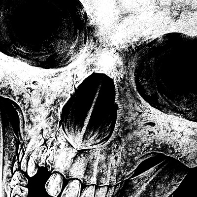 Cracked Skull Print Design design illustration inking pointillism skull skull drawing skull illustration