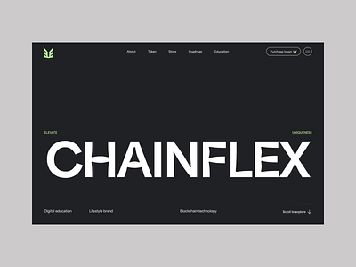 Chainflex Web3 Investment Fund Website branding clean coins crypto economy finance fintech fund innovative investing investment landing page modern startup token ui ux web design web development web3 website