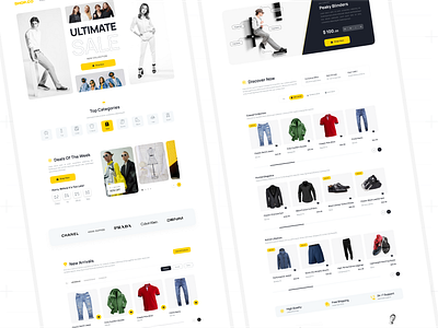 Fashion E-commerce Website Design brand branding design digital digital art e commerce ecommerce fashion graphic design identity branding online shop ui ui design ui ux ui ux design ux ux design web shop website website design