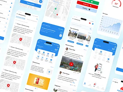 Nirapotta_ Fire Resistance and Disaster Management System branding disaster app