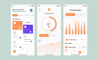 Controle your home mobile app ux ui design app controle home controle mobile remote ux ui