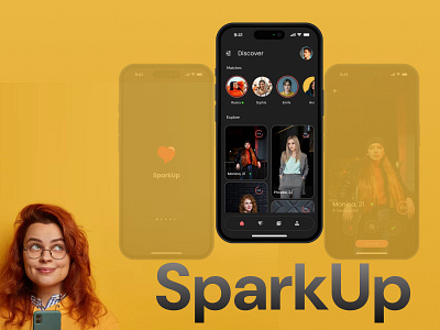 SparkUp - Dating App app dating dating app design mobile ui ux