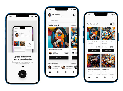 Bidding art mobile App