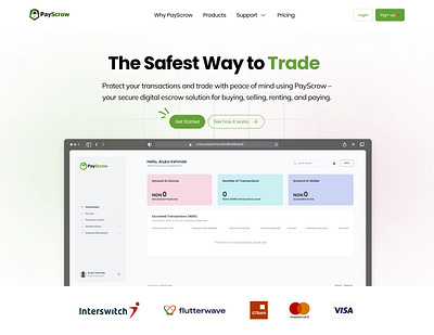 Payscrow Landing Page