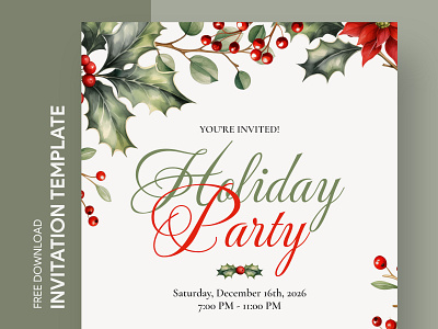 Holiday Invitation Free Google Docs Template christmas invitation docs free google docs templates free invitation template free template free template google docs google google docs google docs invitation template holiday holiday invitation holiday invite holiday party invitation invitation template xmas invitation