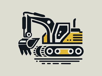 Dig It 🚧 app black branding construction design dig dig it dirt excavator graphic design illustration logo ui vector yellow